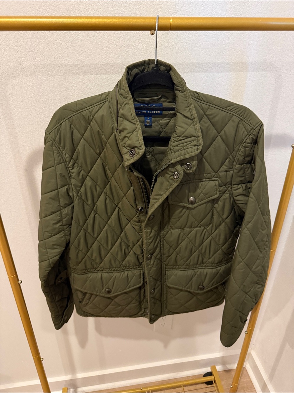 Ralph Lauren Olive Green Quilted Field Jacket